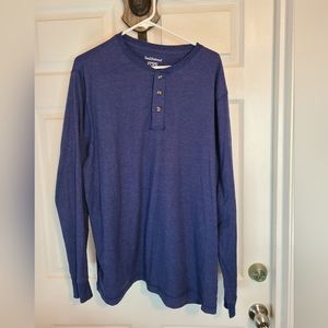 Saddlebred Men's Long Sleeve Pullover Shirt, Size: XL Color: Blue